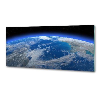 Glazen achterwand keuken Planeet Aarde