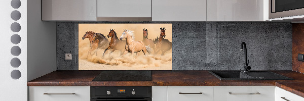 Spatplaat keuken Woestijnpaarden