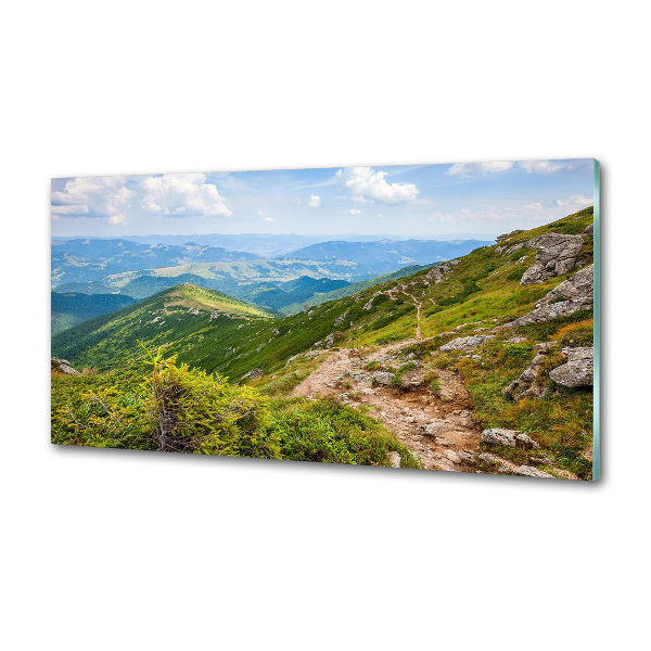 Achterwand keuken Groene heuvels