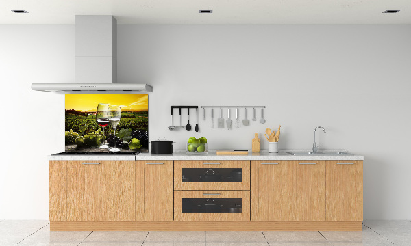 Spatscherm keuken Wijn en druiven