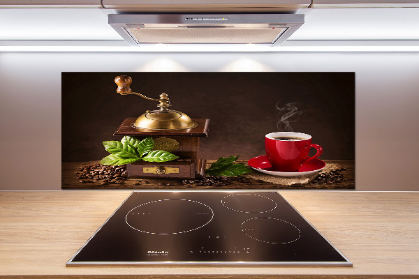 Spatplaat keuken Koffie en koffiemolen