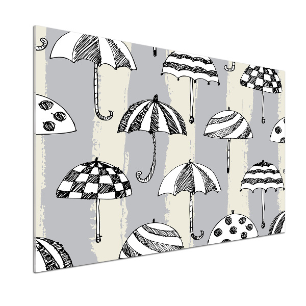 Spatscherm keuken Paraplu's