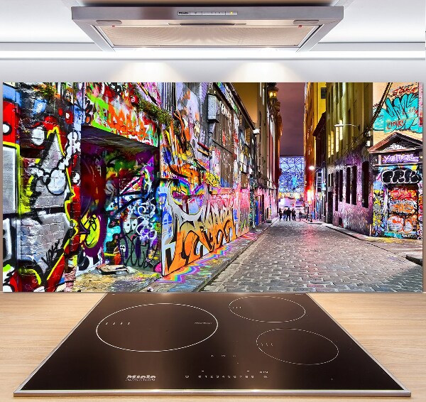 Achterwand keuken Kleurrijke graffiti