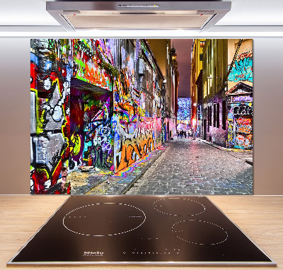 Achterwand keuken Kleurrijke graffiti