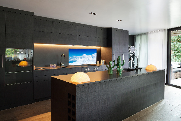 Achterwand keuken Wolken vanuit vogelperspectief