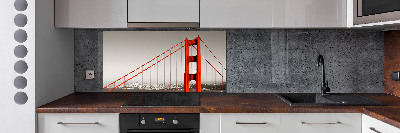 Spatplaat keuken San Francisco-brug