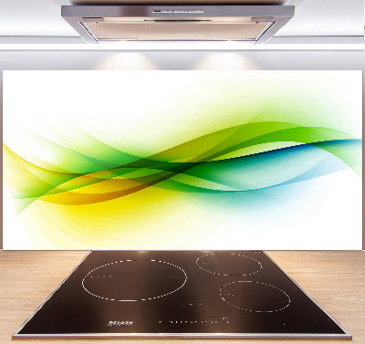 Spatscherm keuken Abstracte golven