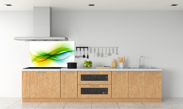 Spatscherm keuken Abstracte golven