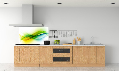 Spatscherm keuken Abstracte golven