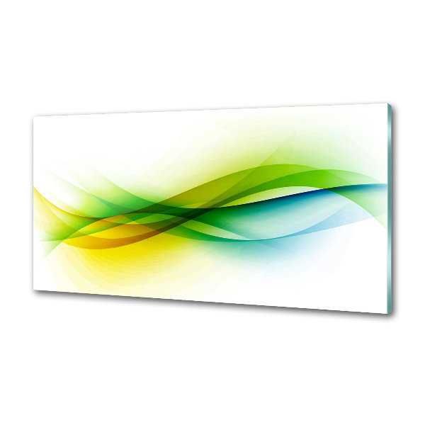 Spatscherm keuken Abstracte golven