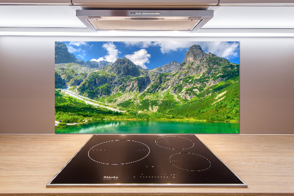 Achterwand keuken Meer in de bergen