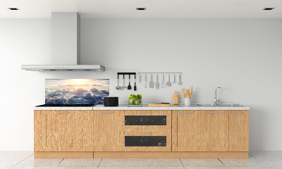 Spatplaat keuken Wolken vanuit vogelperspectief