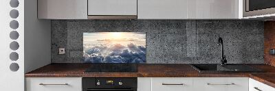 Spatplaat keuken Wolken vanuit vogelperspectief