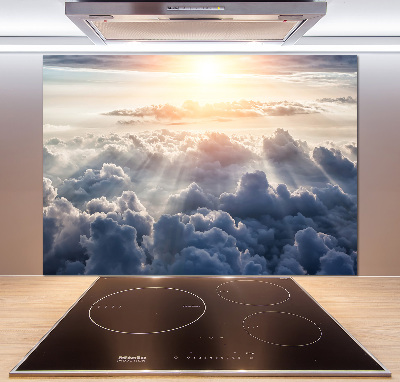 Spatplaat keuken Wolken vanuit vogelperspectief