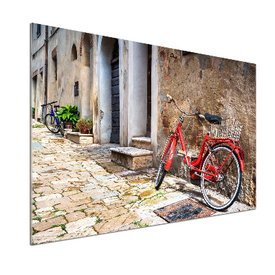 Achterwand keuken Rode fiets