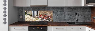 Achterwand keuken Rode fiets