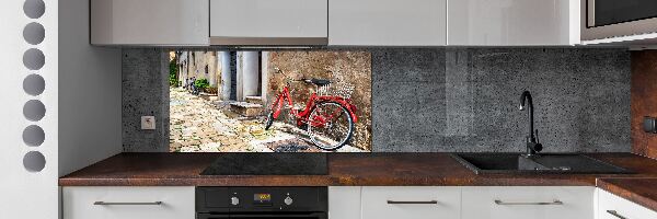 Achterwand keuken Rode fiets