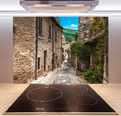 Spatplaat keuken Een charmante straat