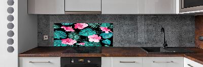 Keuken achterwand Tropische bloemen
