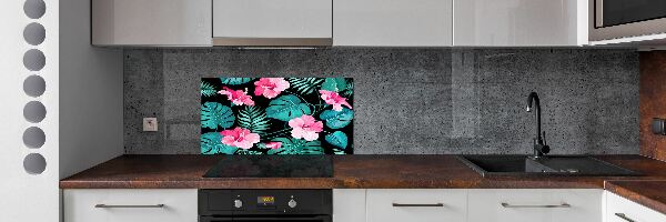 Keuken achterwand Tropische bloemen