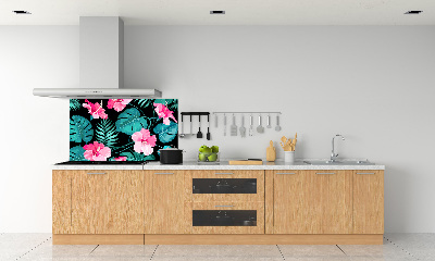 Keuken achterwand Tropische bloemen