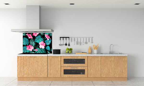 Keuken achterwand Tropische bloemen