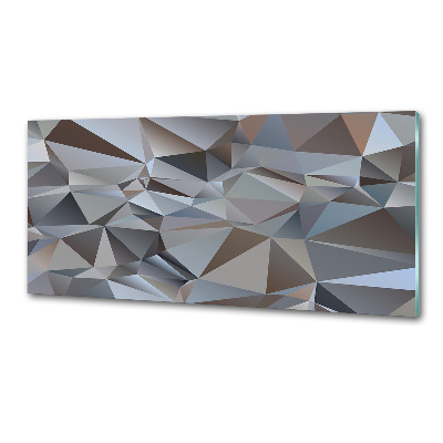 Spatscherm keuken Abstracte driehoeken