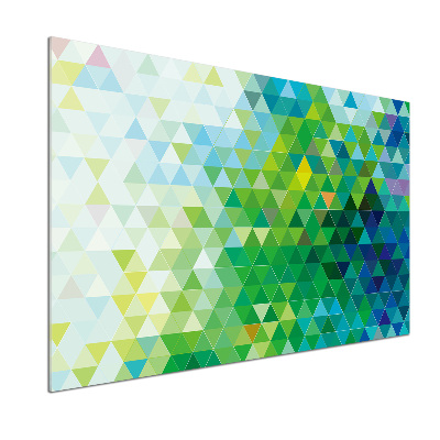 Spatplaat keuken Abstracte driehoeken