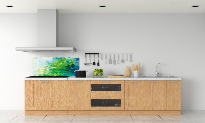 Spatplaat keuken Abstracte driehoeken