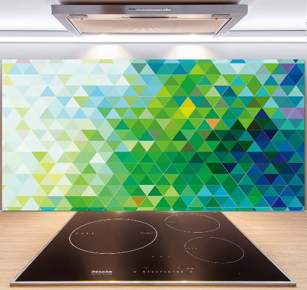 Spatplaat keuken Abstracte driehoeken