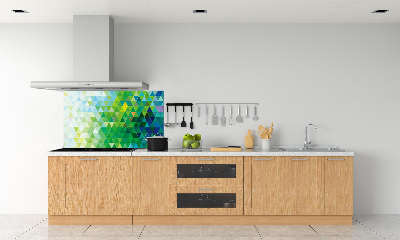 Spatplaat keuken Abstracte driehoeken