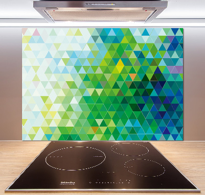 Spatplaat keuken Abstracte driehoeken