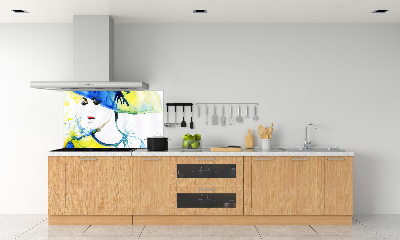 Keuken achterwand Vrouw met een hoed