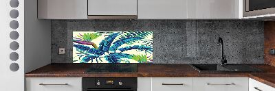 Achterwand keuken Tropische bladeren