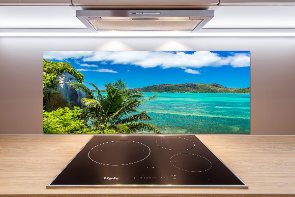 Spatscherm keuken Seychellenkust