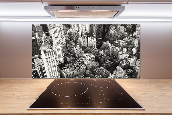 Keuken achterwand New York vanuit vogelperspectief