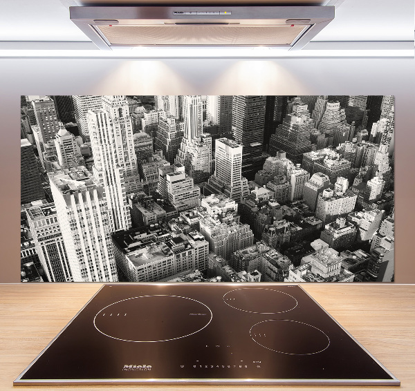 Keuken achterwand New York vanuit vogelperspectief