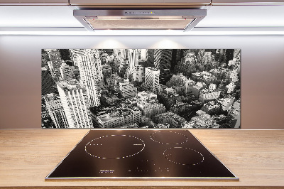 Keuken achterwand New York vanuit vogelperspectief