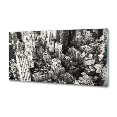 Keuken achterwand New York vanuit vogelperspectief