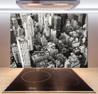 Keuken achterwand New York vanuit vogelperspectief