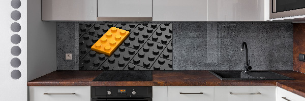 Spatscherm keuken Lego