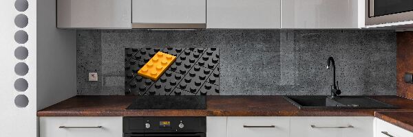 Spatscherm keuken Lego
