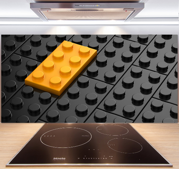 Spatscherm keuken Lego