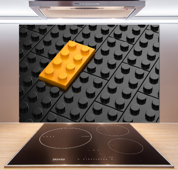 Spatscherm keuken Lego