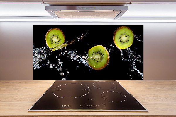 Spatscherm keuken Kiwi en water