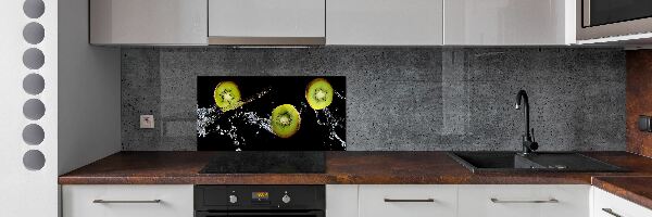 Spatscherm keuken Kiwi en water