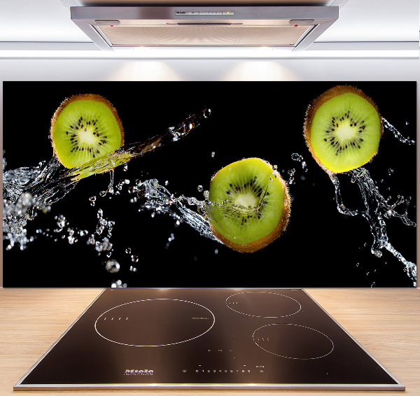 Spatscherm keuken Kiwi en water