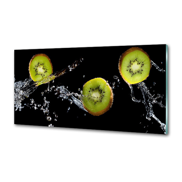 Spatscherm keuken Kiwi en water