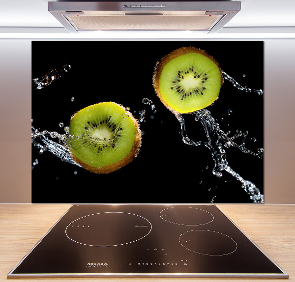Spatscherm keuken Kiwi en water