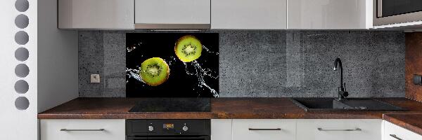 Spatscherm keuken Kiwi en water